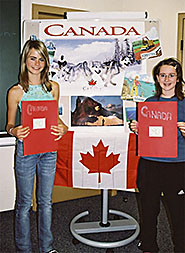 Projektthema Kanada, Flagge und Kinder